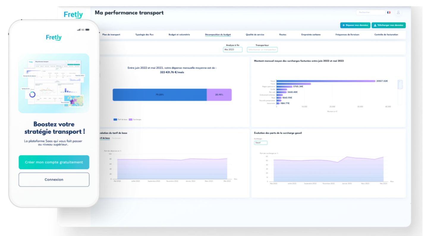 KPIs Performance de Transport outil Fretly- Stockbooking